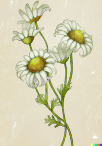 Chamomile by Kathy McCabe with AI assistance